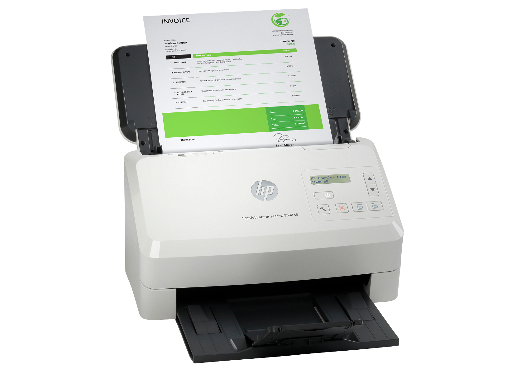 HP ScanJet Enterprise Flow 5000 s5 Scanner view 4
